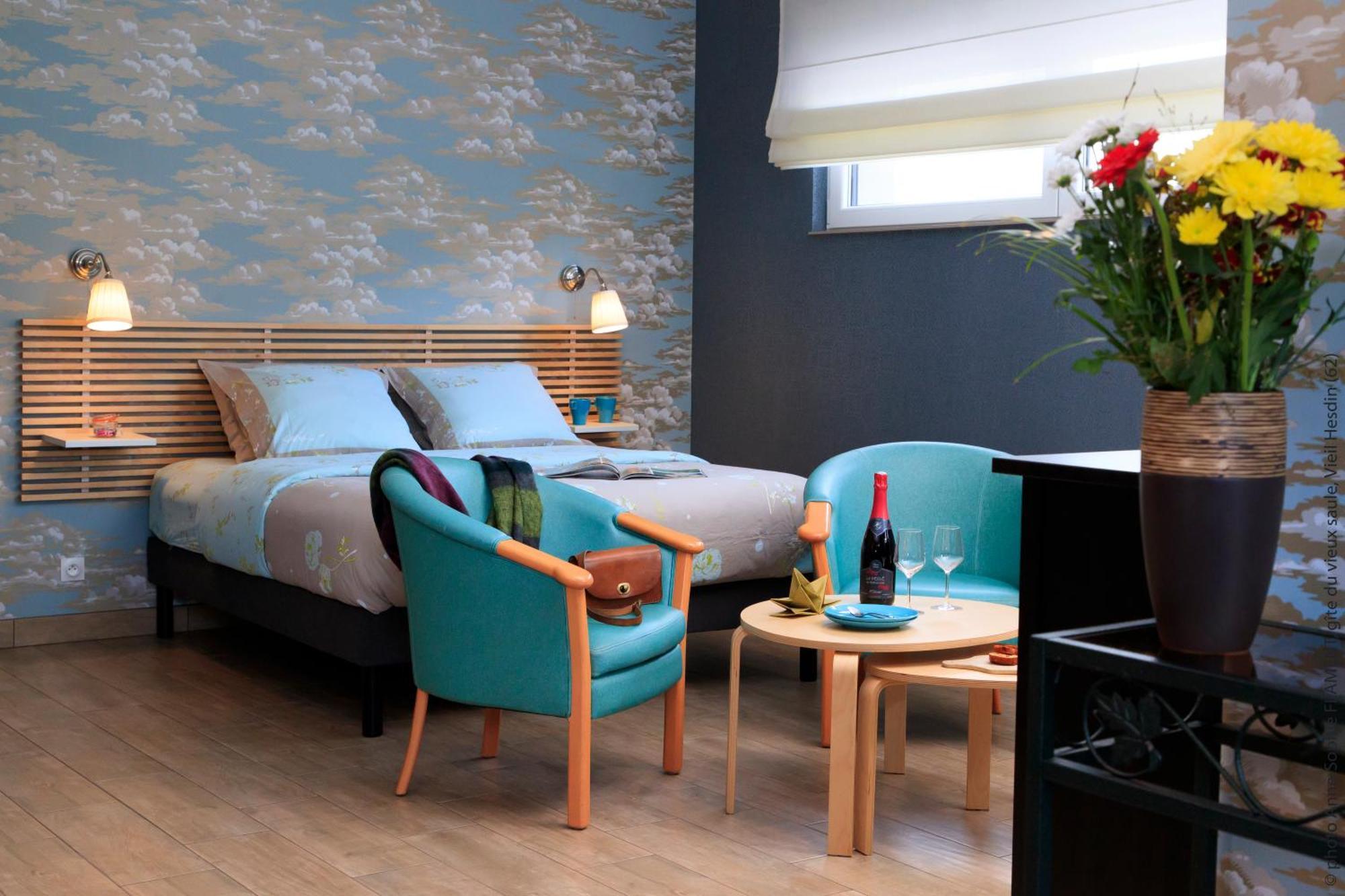 Gite Du Vieux Saule 1 Gite Avec Spa Privatif Pour 2 Personnes 1 Suite Familiale Sans Spa Vieil-Hesdin 외부 사진