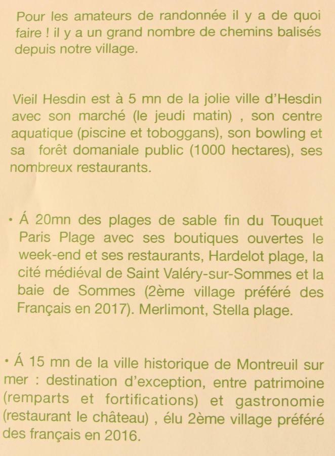 Gite Du Vieux Saule 1 Gite Avec Spa Privatif Pour 2 Personnes 1 Suite Familiale Sans Spa Vieil-Hesdin 외부 사진